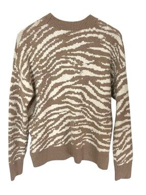 Christian Siriano New York Zebra Print Sweater Size Medium